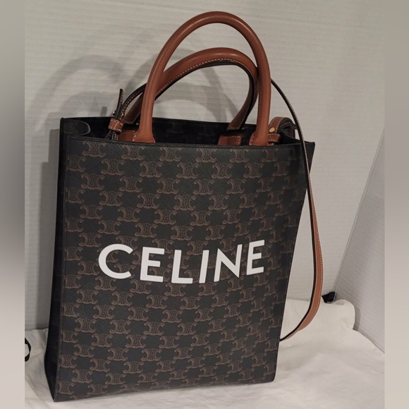 Authentic Celine Black and Brown Monogram Tote - Picture 14 of 15